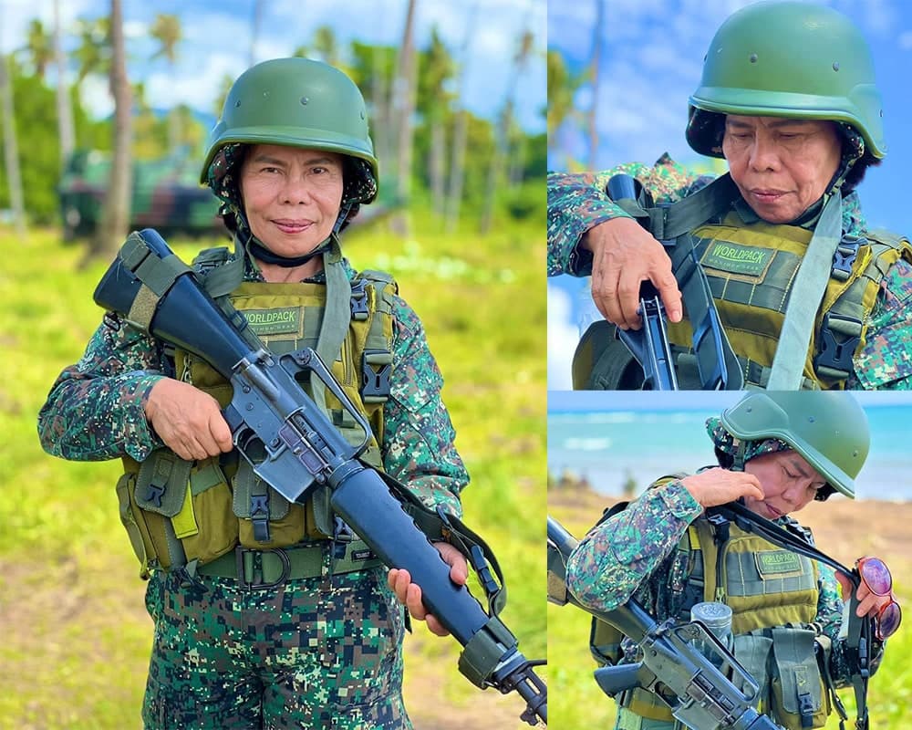 Erlinda Villareal Quisto in her Marine Corps uniform
