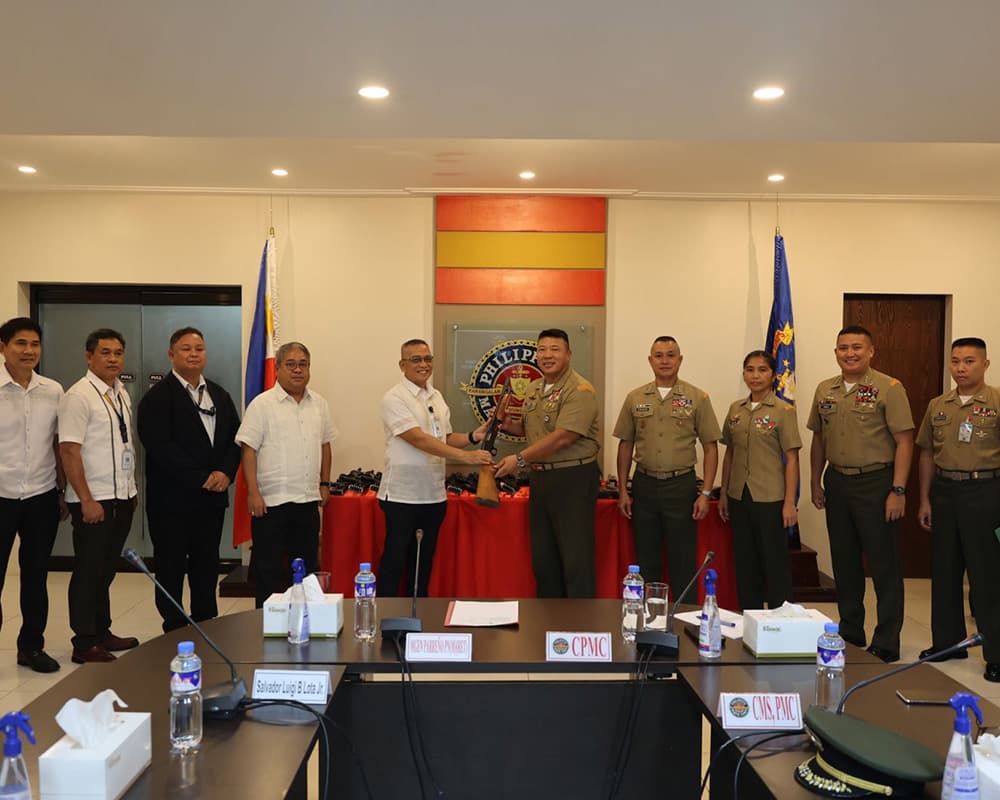 BSP donates firearms to PMC