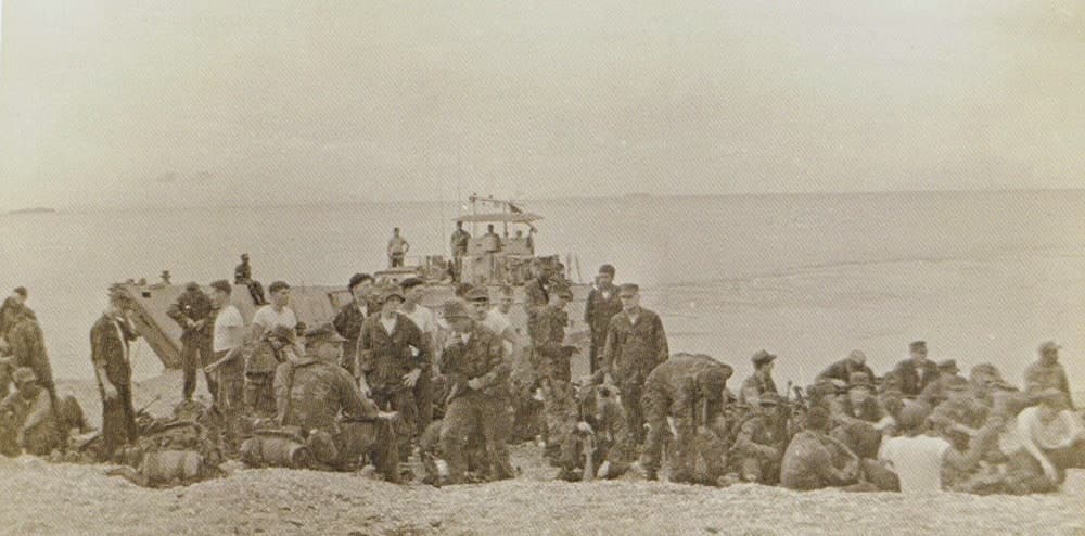 PMC with USMC conducting an amphibious exercise