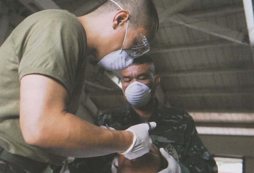 Marines conducting a DENCAP in Basilan