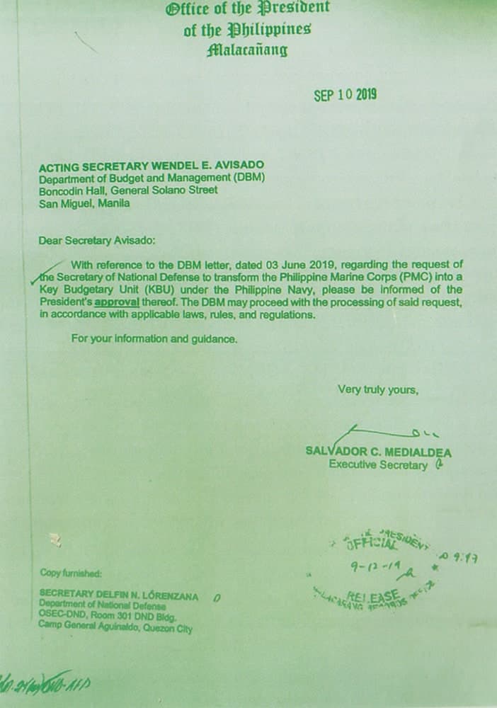 DBM Letter regarding the PMC&#39;s KBU status